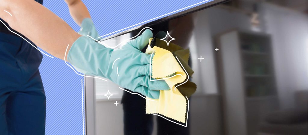 how to clean flat screen tv