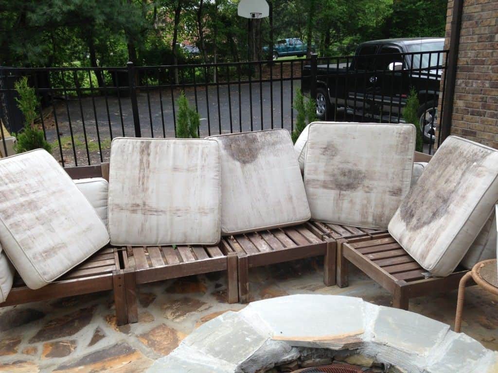 clean mould off outdoor cushions