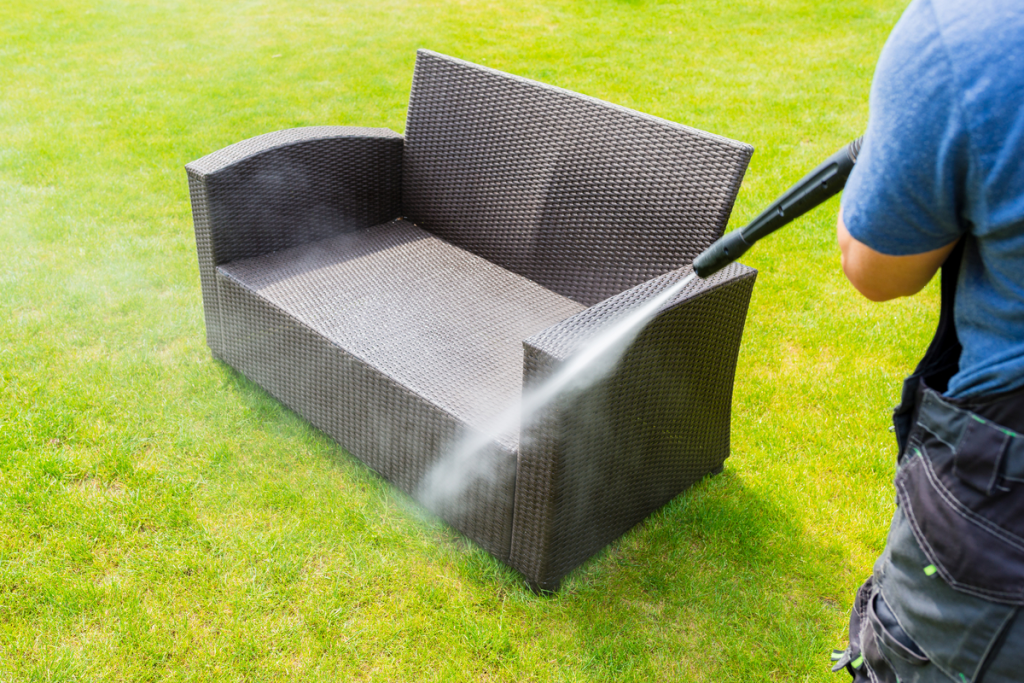 clean mould off outdoor furniture