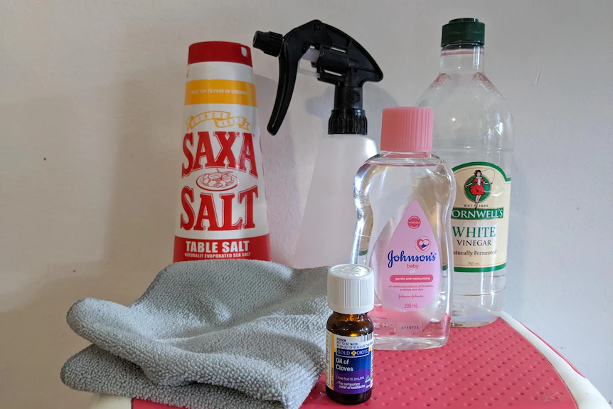 Remove mould from the ceilings with vinegar