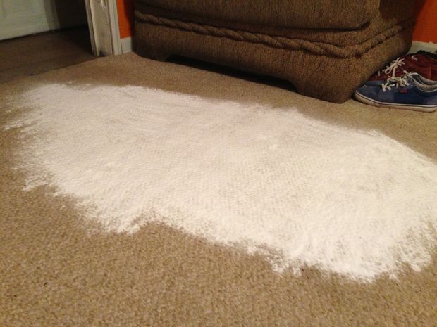 remove grease stains from carpet