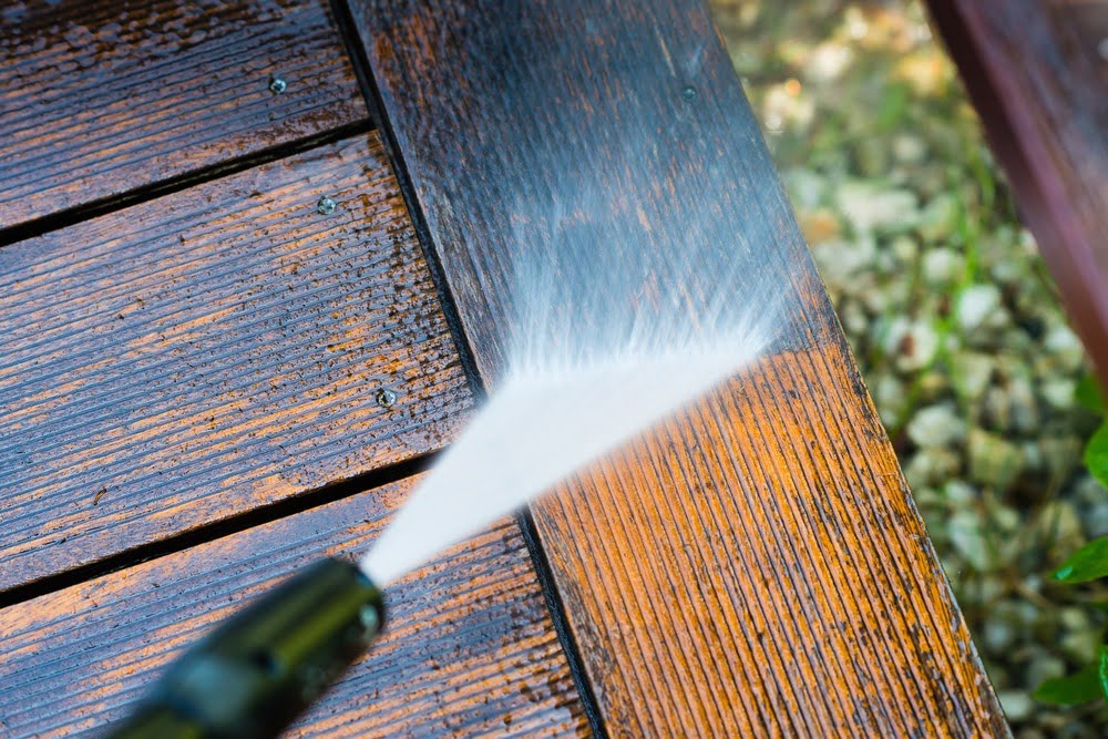 spring cleaning tips outside house deck patio